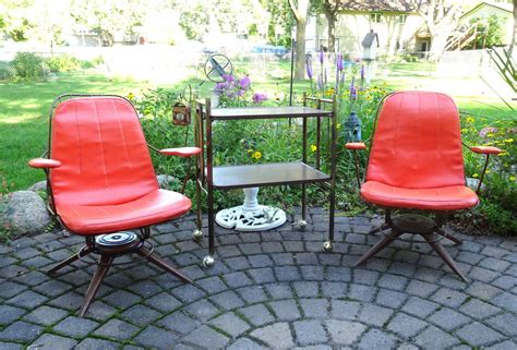 Vintage decorative cushion covers vintage redwood patio furniture for vintage wire homecrest outdoor living vintage outdoor furniture fancy salterini patio furniture vintage patio set with colorful cushions. Vintage Homecrest B25 Wire Swivel Rocking Patio Chairs~Mid ...