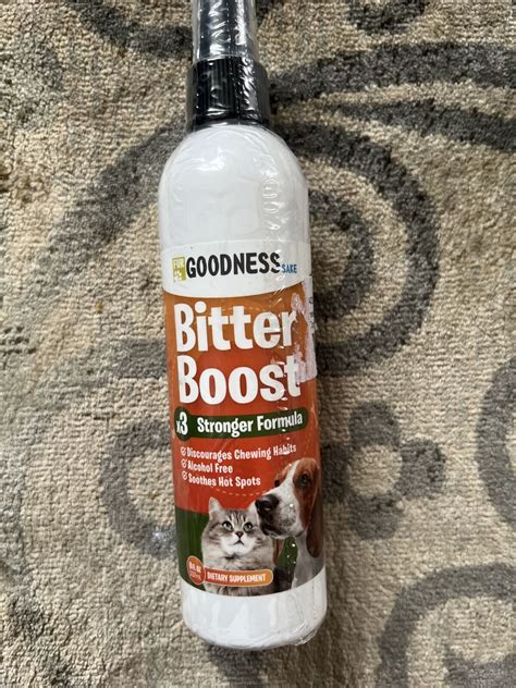Fur Goodness Sake Bitter Boost No Chew Spray for Dogs & Cats 8 Fl.oz