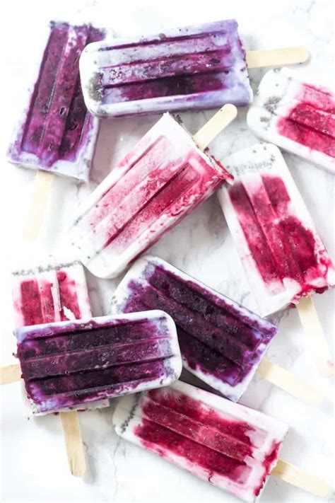 Whole fruit is a nutrient dense and naturally sweet snack. Roasted Fruit + Chia Seed Popsicles Recipe (Dairy-Free ...