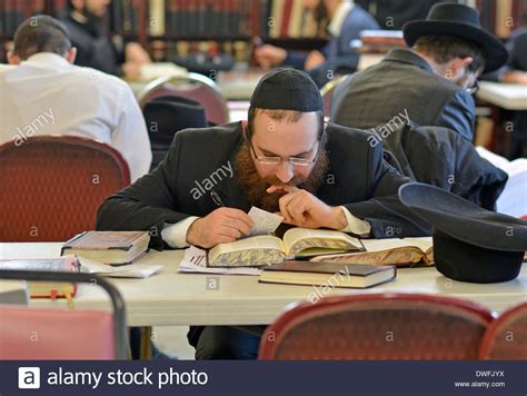 Lubavitch Hasidic Student Studying Talmud Hi Res Stock Photography And