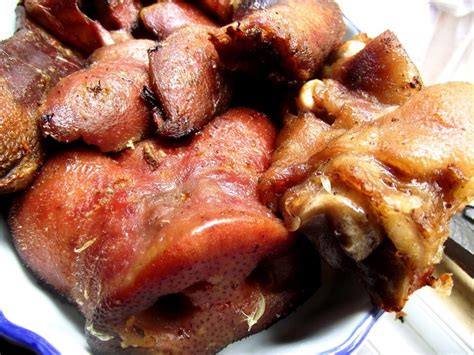 Roasted Pigs Snouts And Ears Recipe By Arturo Cookeatshare