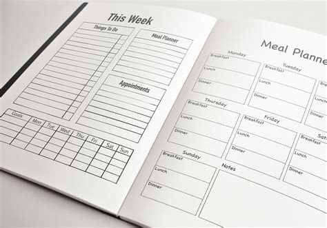 10 Printable Planner Notebook Layout Notebook Planner Printable