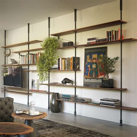 Fill Your Wall With An Expansive And Multipurpose Shelving Unit With