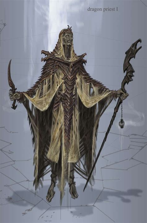 Dragon Priest Video Games Artwork Skyrim Concept Art Elder Scrolls