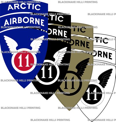 11th Airborne Division Patch Vector Image Files Ai Pdf Etsy