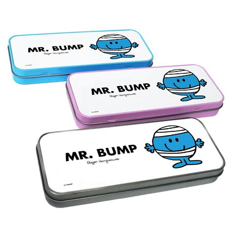 Personalised Mr Bump Pencil Case Tin