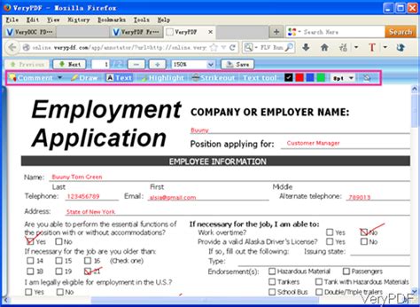 How To Fill Job Application Form Easily Verypdf Knowledge Base