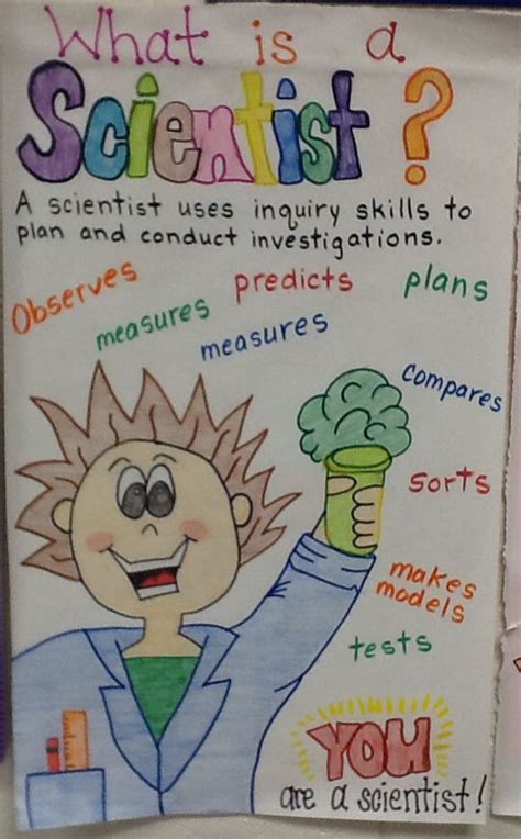 Scientist Inquiry Skills 2nd Grade Science Anchor Charts First Grade