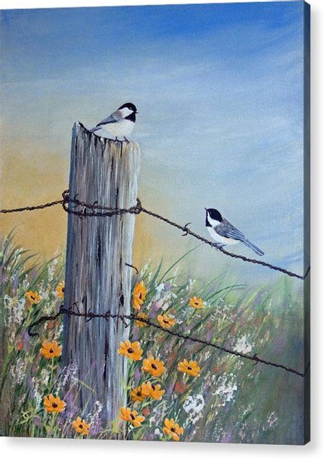Meeting At The Old Fence Post Acrylic Print