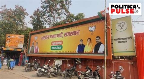 In A Rajasthan Bjp Poster A Picture Speaks A Thousand Words