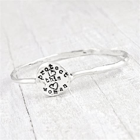 Protect This Woman Bangle Bracelet Cowgirl Jewelry