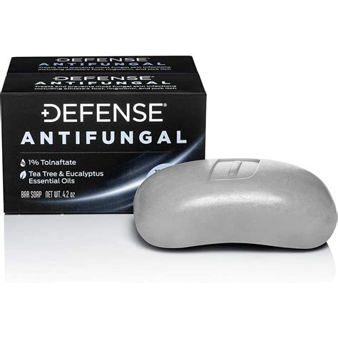 defense antifungal medicated bar soap pack of 2 fda approved treatment for athlete s foot