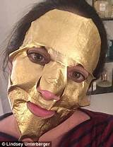 24k Gold Foil Mask Photos