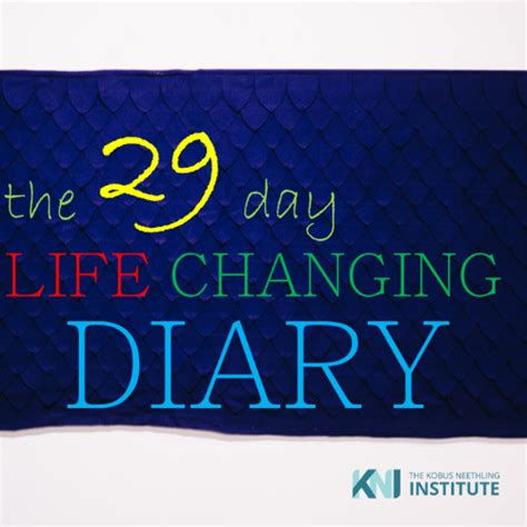 29 Day Life Changing Diary The Kobus Neethling Institute