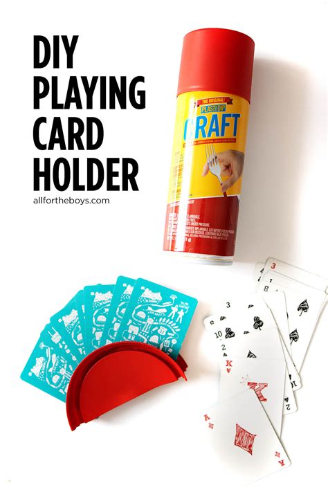 Lots of opportunity for personalization with fabric, applique, colors, etc. DIY Playing Card Holder — All for the Boys