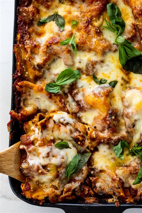 Vegetarian Lasagna With Basil Pesto And Ricotta Simply Delicious