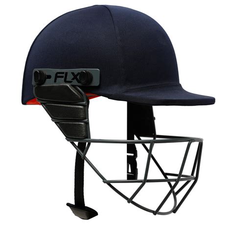 Cricket Helmet Adults Adjustable Strap Removable Grill Blue