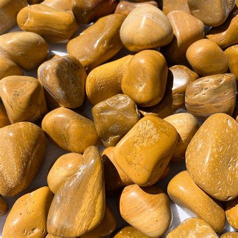 Yellow Jasper Tumbled Stones — Aus Crystals