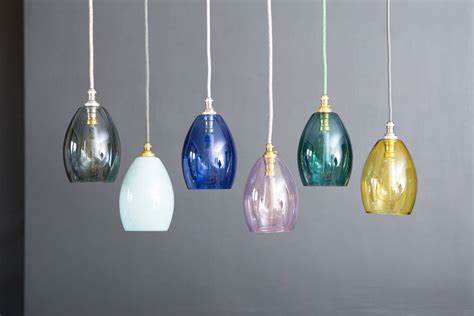 Bertie Small Coloured Glass Pendant Light By Glow Lighting