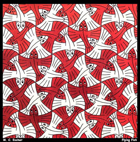 Mc Escher Tessellations Tessellation Art Fish Patterns Geometric