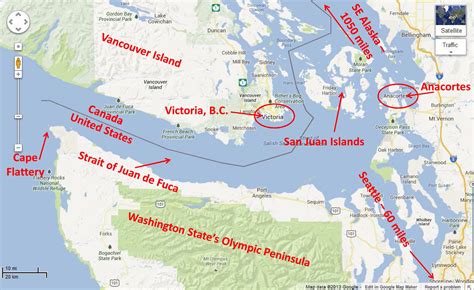 Strait Of Juan De Fuca Map - Maps For You