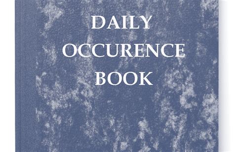 The auditor may also want. Daily Occurrence Book Archives - SIRV