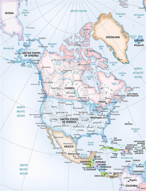 Map Of North America Printable That Are Luscious Dans Blog