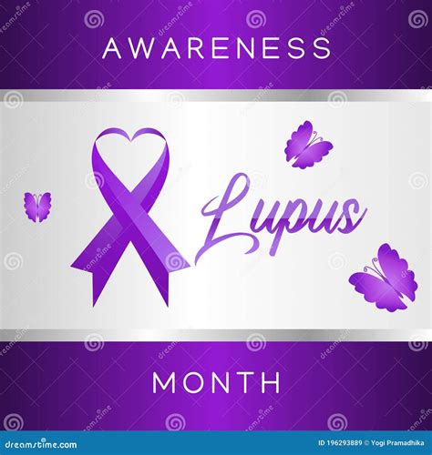 Lupus Awareness Month Observed In May Vector Illustration