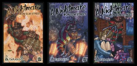 A Nightmare On Elm Street Paranoid Comic Set 1 2 3 Lot A Horror Freddy