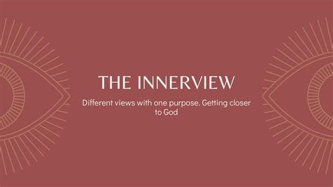 Premiere Episode Of The Innerview Youtube