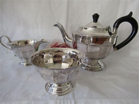 Silver Plated Tea Service Sheffield Silver Epns A1 Vintage Etsy Uk