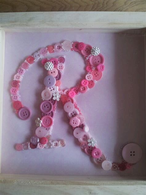 Remembering your friend on their birthday with a card already shows you care, but if you love them like family, or they truly are. a stunning button letter R made for a friends birthday ...