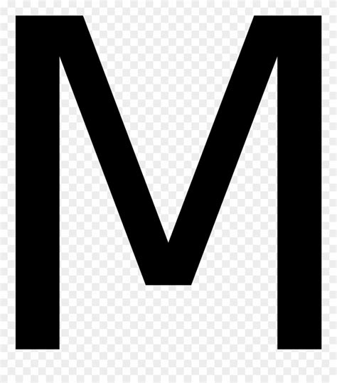 Clipart Of Drawn Capital Letter M Free Image Download