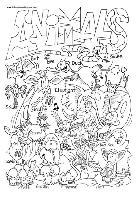 Coloring Sheets Of Wild Animals Coloring Pages