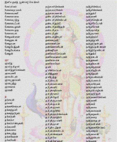 Girl Baby Names In Tamil With Meaning And Numerology Pdf Baby Viewer