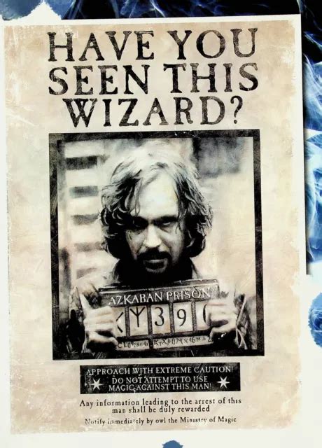 Have You Seen This Wizard Sirius Black Harry Potter Mini Poster 7 5 X10 5 9 99 Picclick