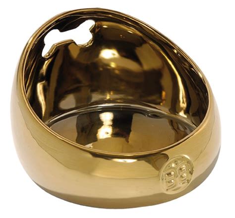 This may include food bowls, bones, beds and toys. Luxury Dog Bowl in Gold | Dog bowls, Modern dog bowls ...