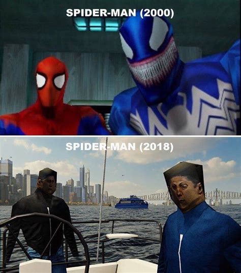 Spider Man Ps4 Meme Proves Graphics Havent Improved In 20 Years