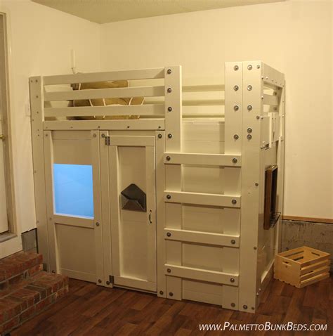 Twin Bed Fort In A Playroom Loft Bed Plans Diy Bunk Bed Bunk Bed Plans