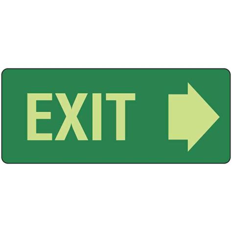 Cos Exit Sign Poly Sign 350w X 180h