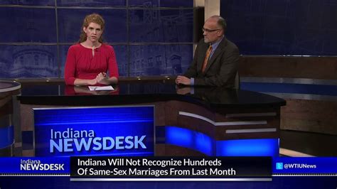 Indiana Will Not Recognize Hundreds Of Same Sex Marriages Youtube