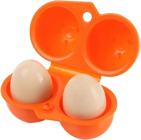 Portable Egg Storage Box 2 Egg Case Carrier Tray Barbecue And Picnic