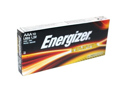 Aaa Energizer Industrial Batteries 10 Pack Learning Developments