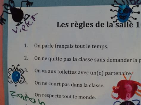 Mme Paré Our Class Rules