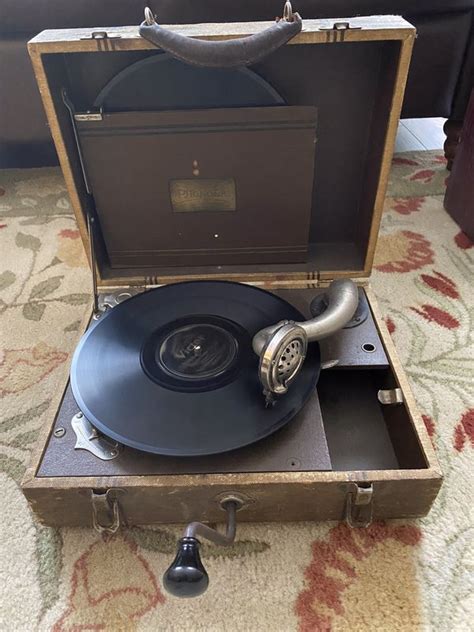 Phonola Portable Hand Crank Record Player For Sale In Marysville Wa