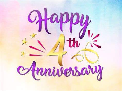 Happy 4th Anniversary SVG Linen Wedding Forth Years Gift ...