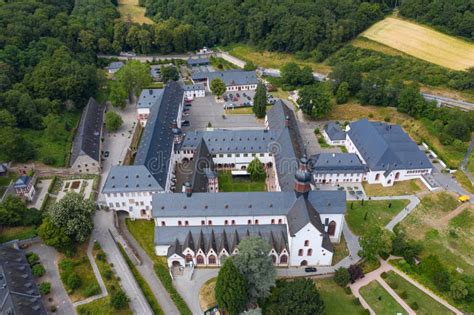 Eberbach Abbey In The Rheingau From Above Stock Photo Image Of