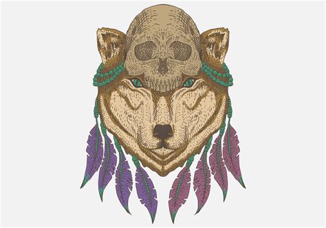 Wolf Skull Clip Art