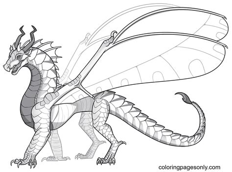 Coloriage Dragon Aile De Faucon Coloriages Gratuits Imprimer The Best