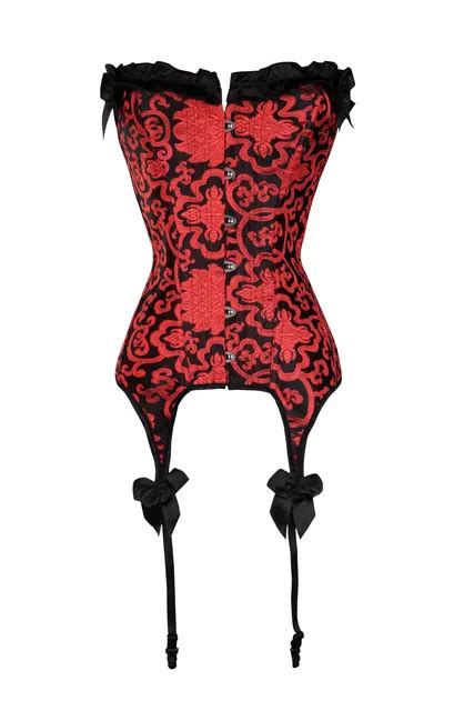 Hot Sexy Lingerie Red Gothic Floral Lace Sexy Underbust Corset Sexy Slimming Body Shapers Women